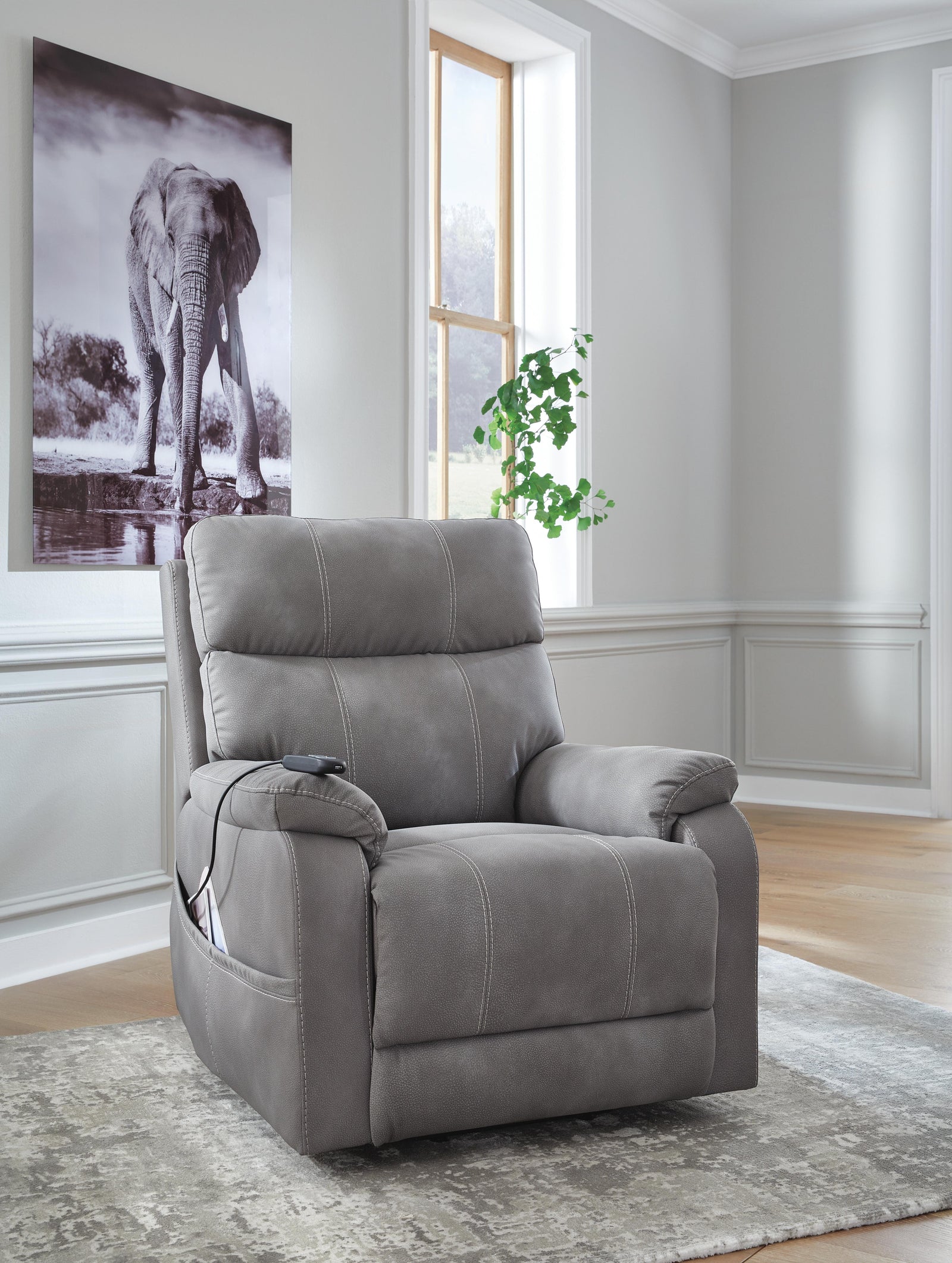 Next-Gen Durapella Power Lift Recliner (40708-SI) - Image 8