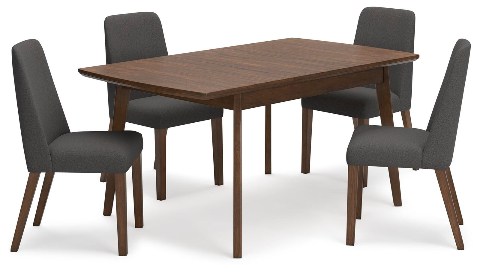 Lyncott Extension Dining Table and 4 Chairs (D615-SI)