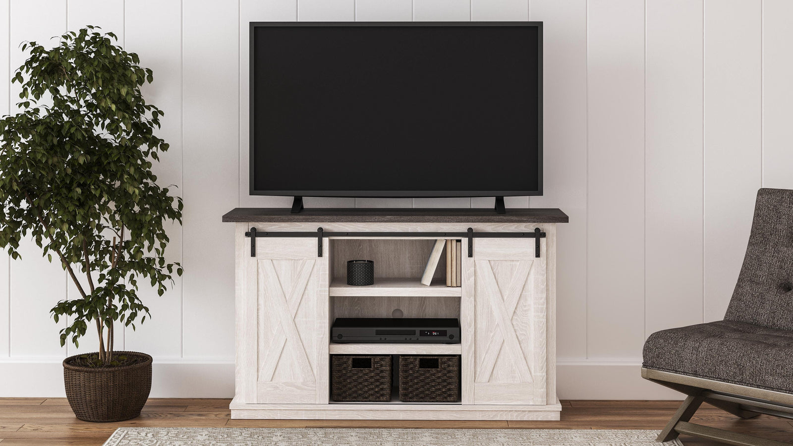 Dorrinson 54 TV Stand (W287-SI) - Image 8