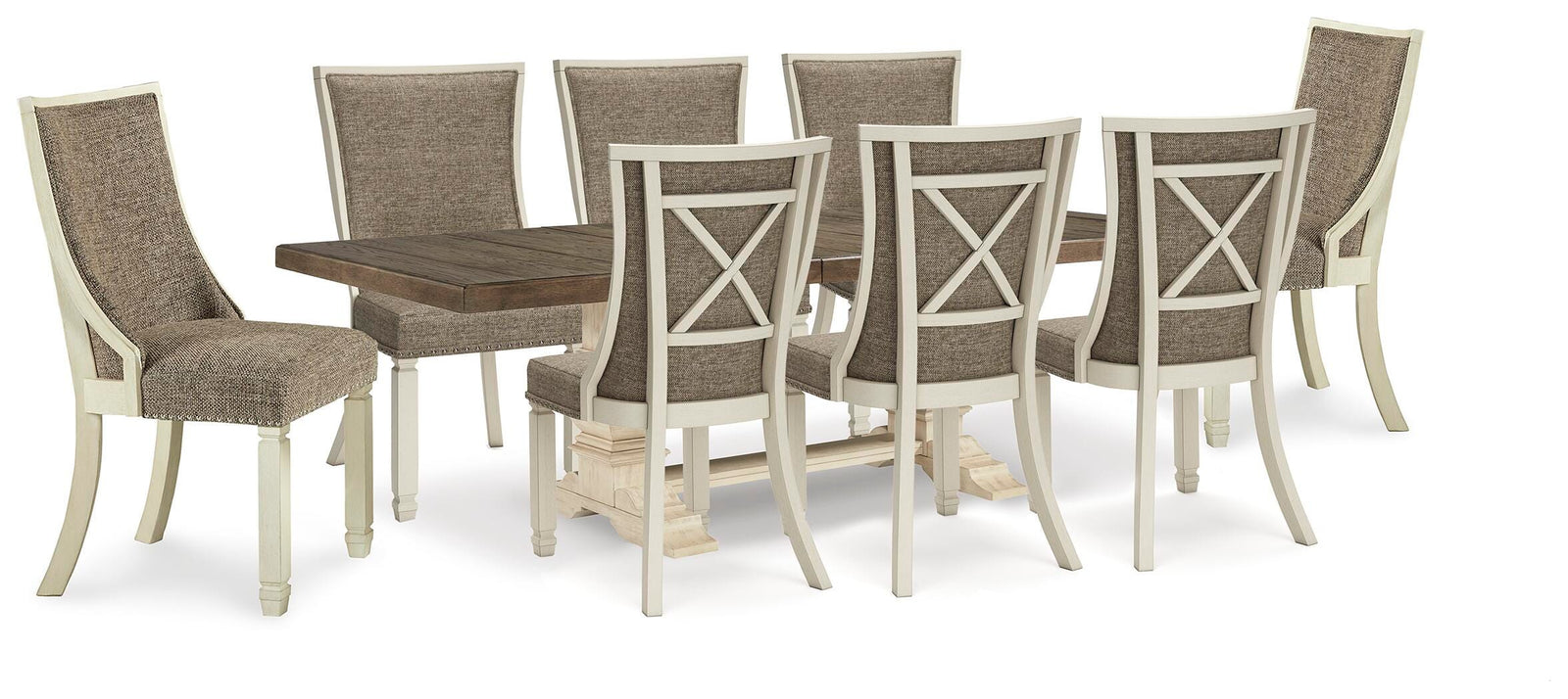 Bolanburg Dining Extension Table and 8 Chairs (D647-SI)