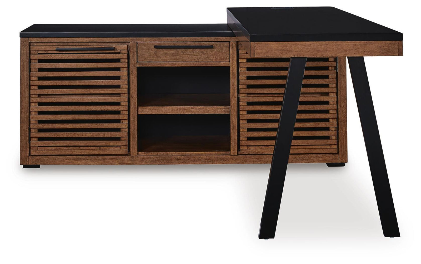 Kallari Credenza with Desk Return (H737-SI)