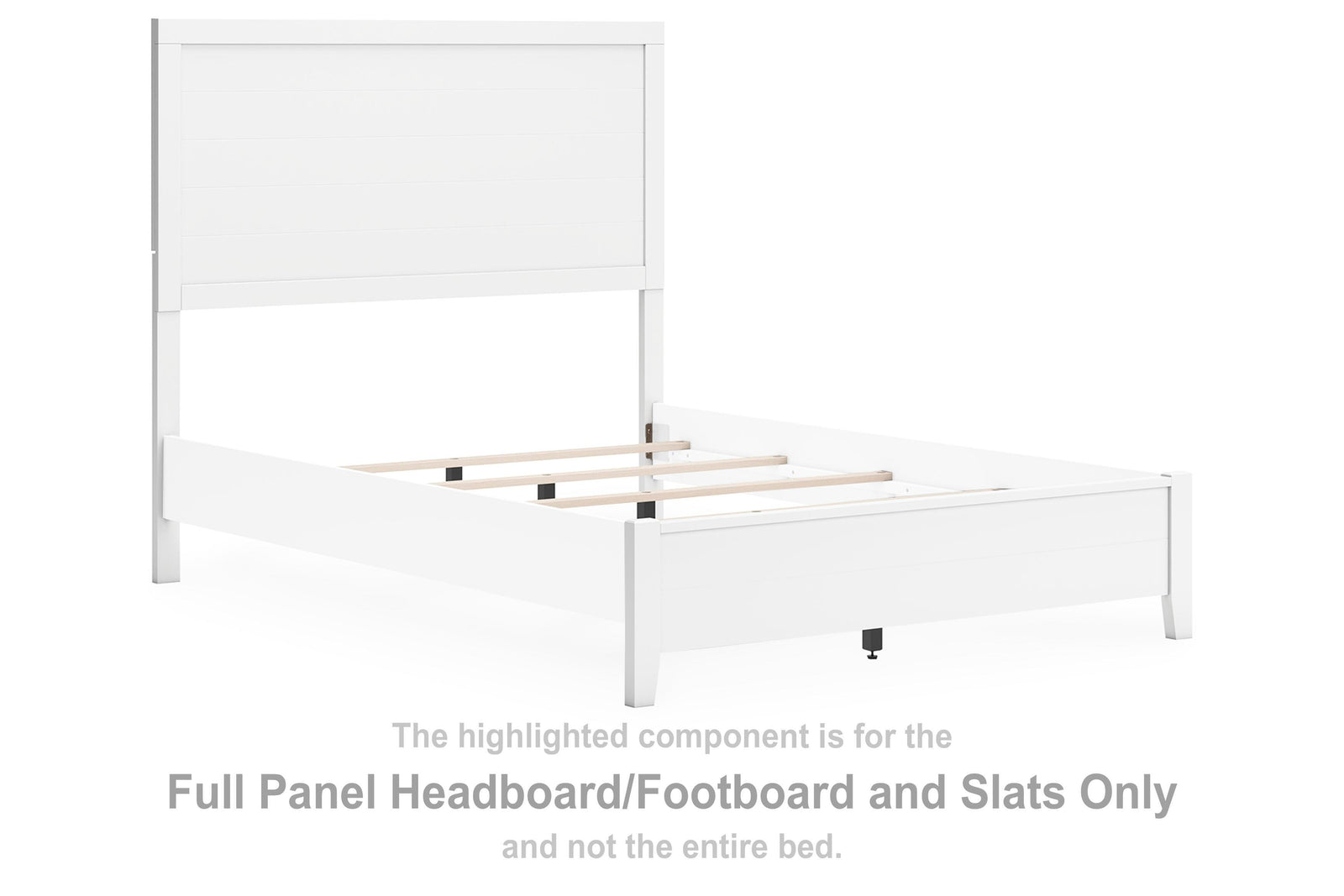 Binterglen Panel Headboard/Footboard and Slats - White (B427-SI)
