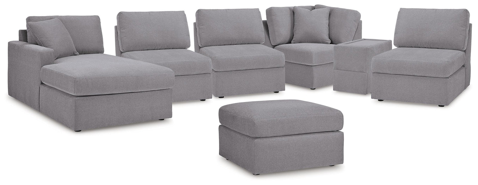 Modmax 6-Piece Sectional with Chaise and Ottoman (92104-SI)