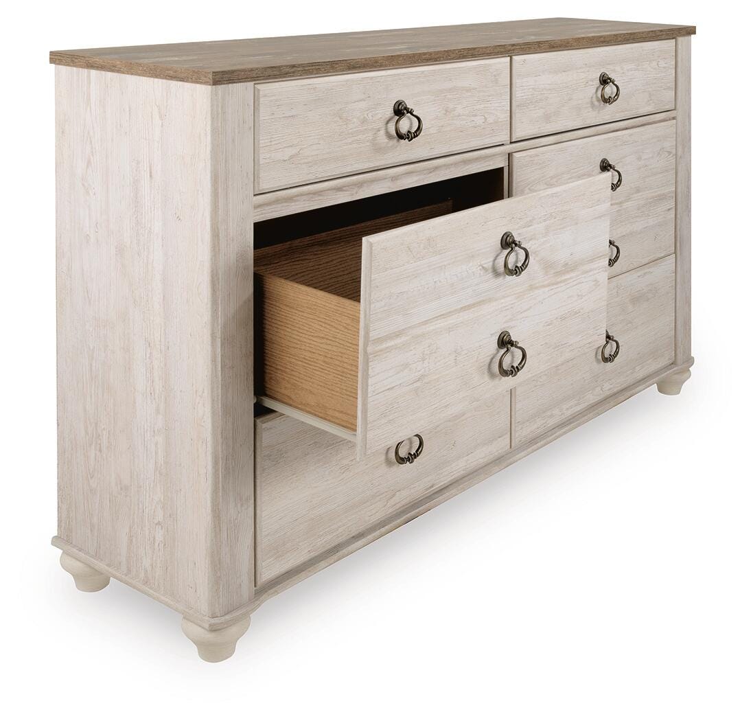 Willowton Dresser - Whitewash (B267-SI) - Image 4