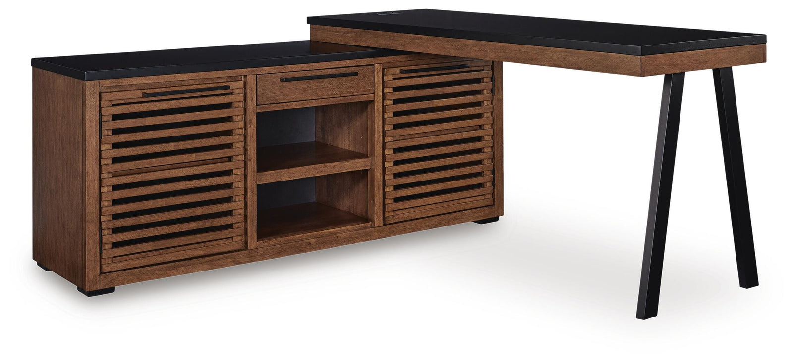 Kallari Credenza with Desk Return (H737-SI) - Image 3