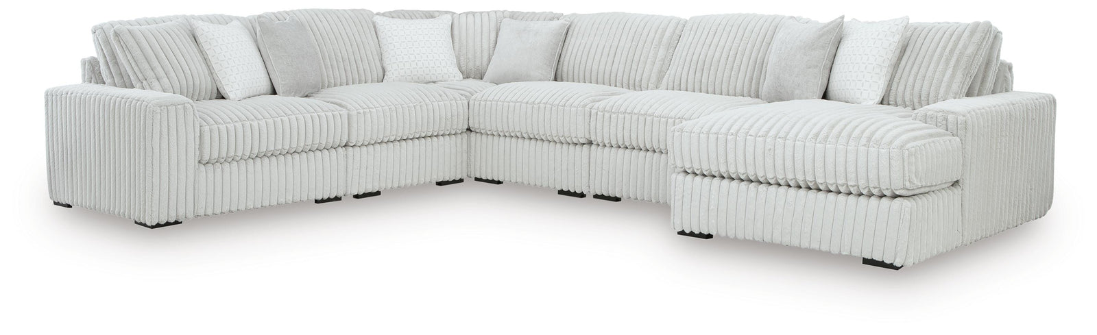 Stupendous 6-Piece Sectional with Chaise (25903-SI)