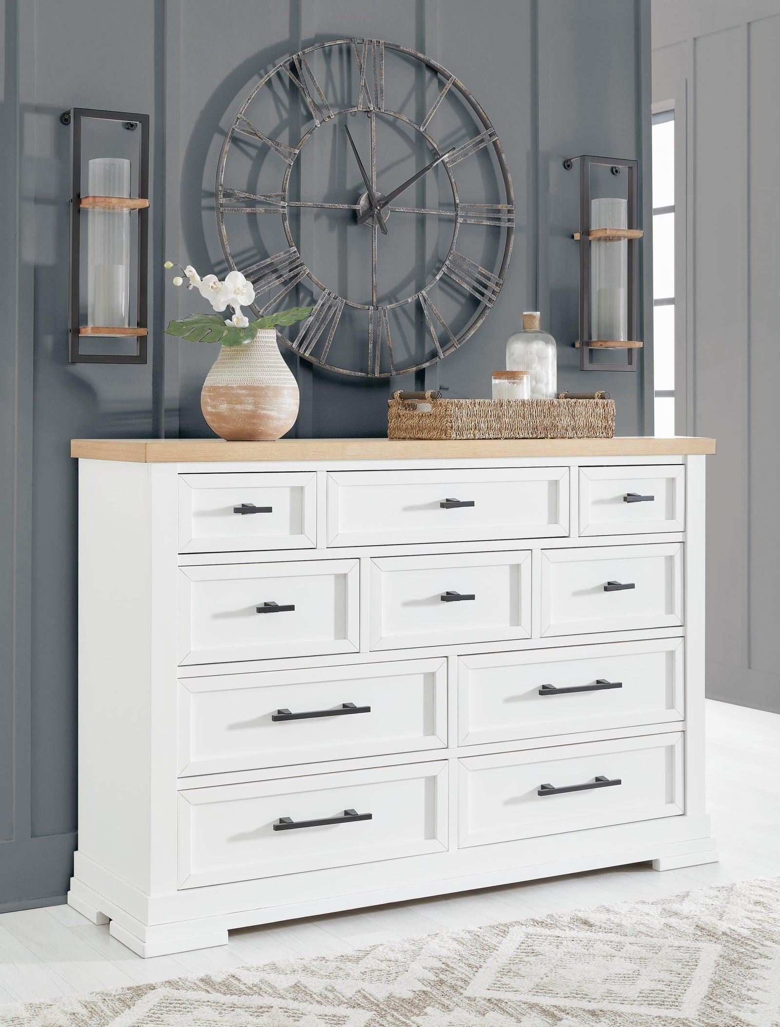 Ashbryn Dresser - White/Natural (B844-SI) - Image 9