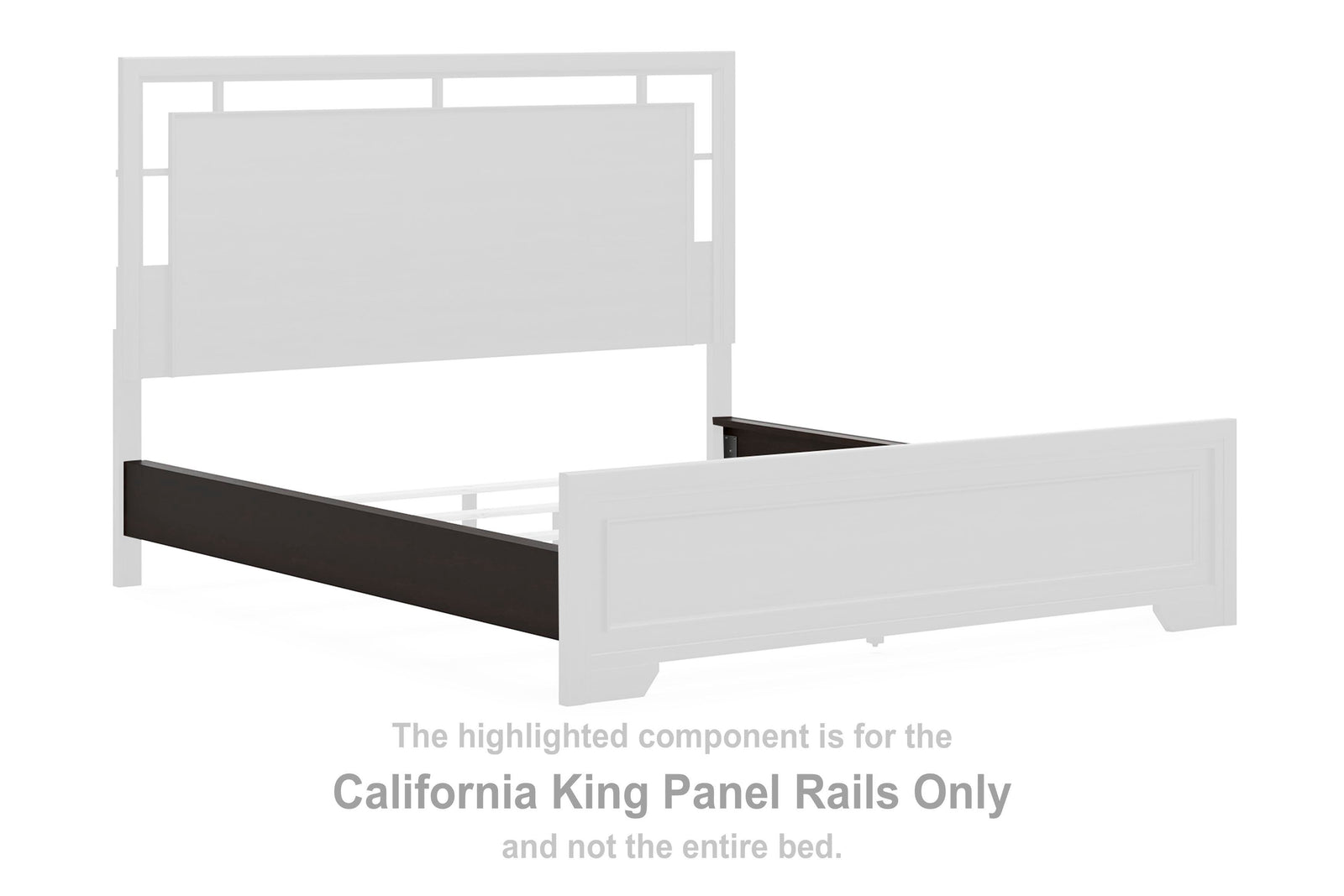 Covetown Panel Rails - Dark Brown (B441-SI)