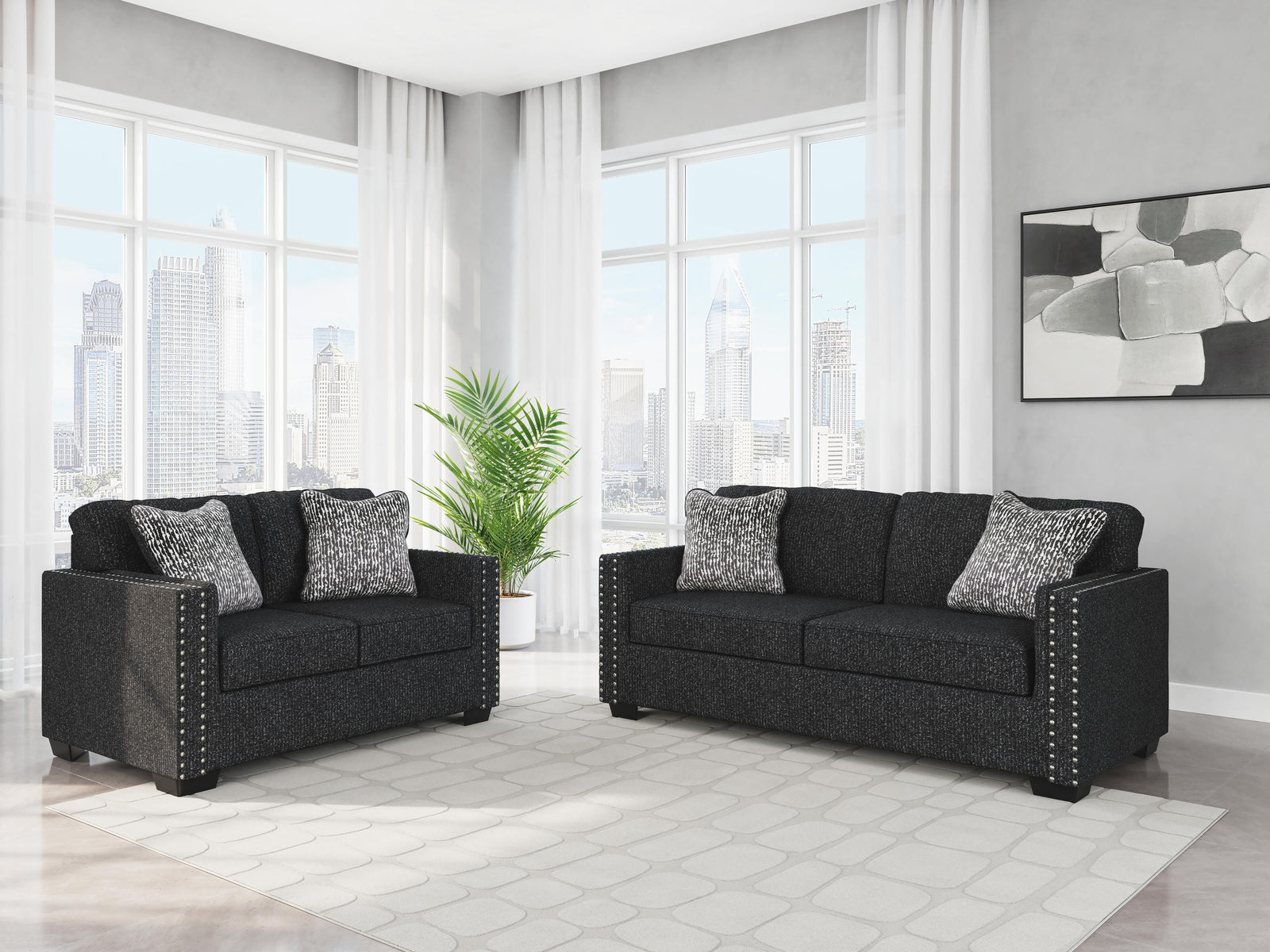 Jasmine Peaks Sofa and Loveseat (28904-SI) - Image 14