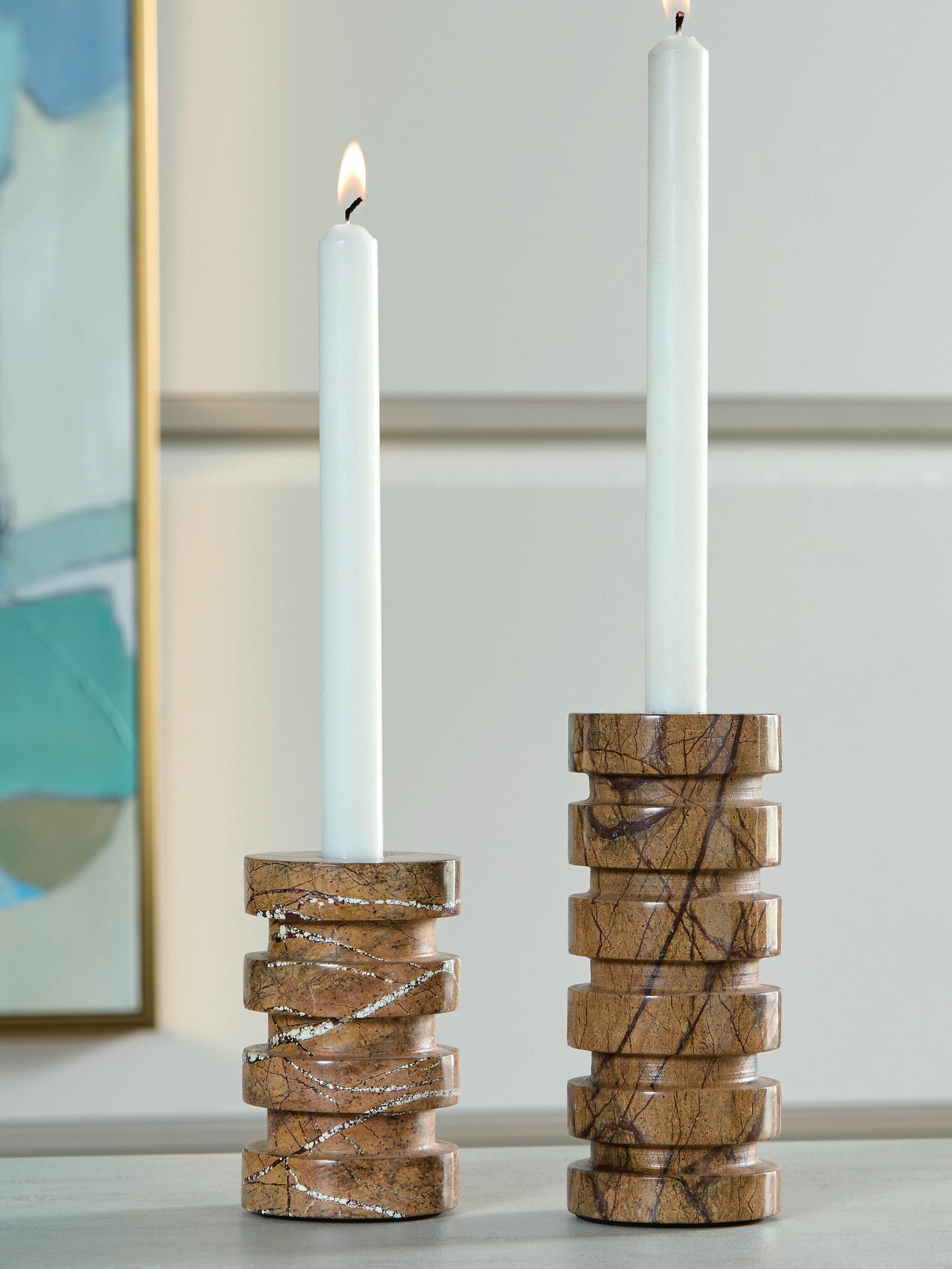 Emsleyfield Candle Holder Set (Set of 2) (A2000735-SI) - Image 2