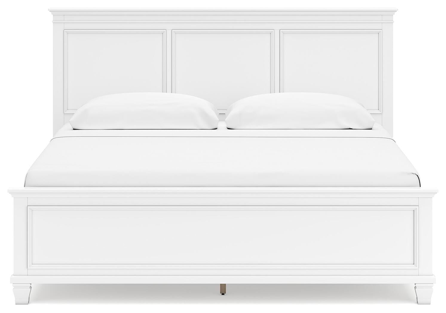 Fortman Panel Bed, Dresser, Mirror, Chest and Nightstand - White (B680-SI) - Image 17