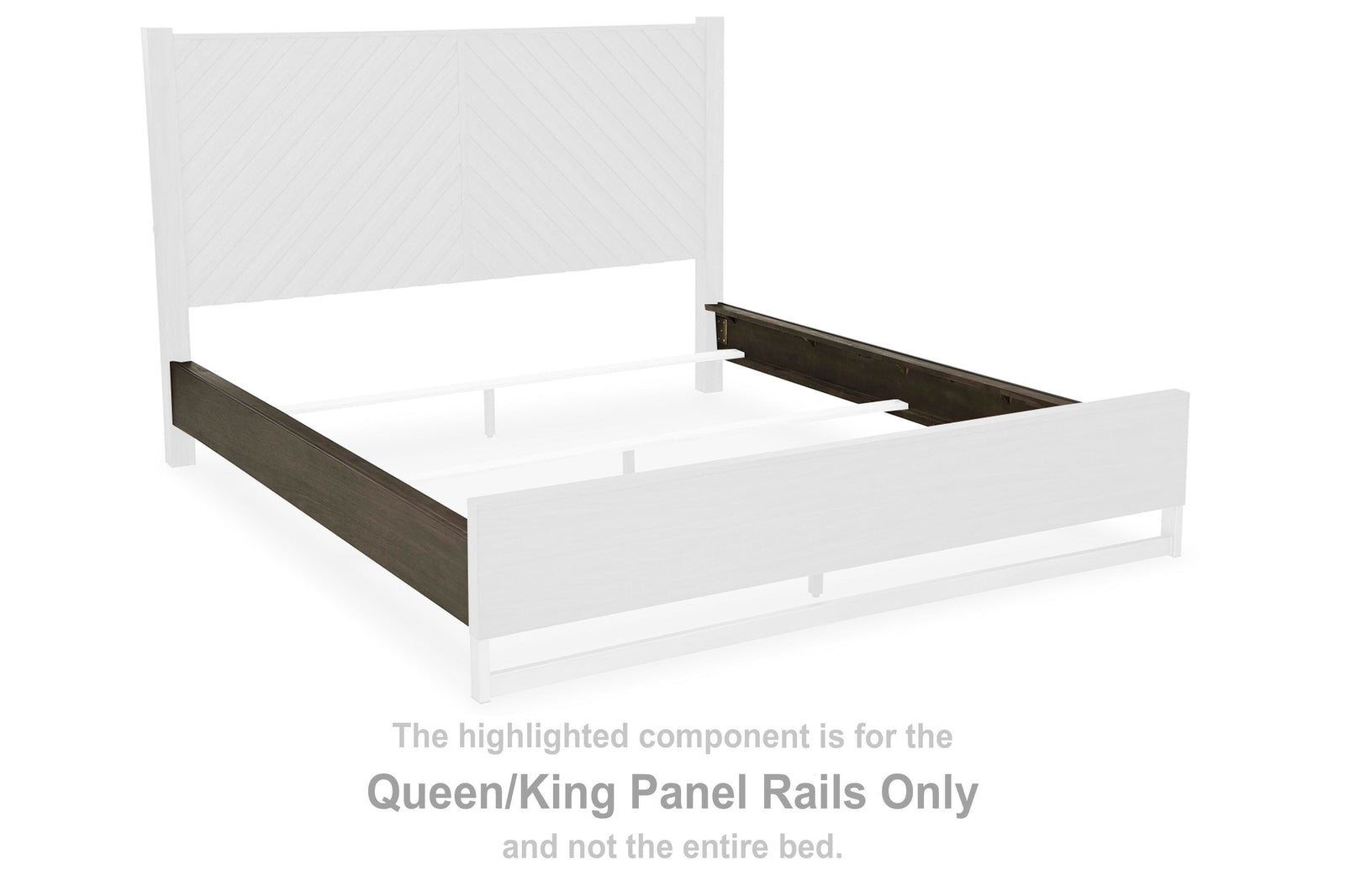 Arkenton Queen/ Panel Rails - Grayish Brown (B786-SI) - Image 2
