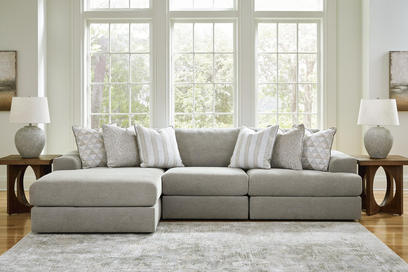 Avaliyah 3-Piece Sectional with Chaise (58103-SI) - Image 2