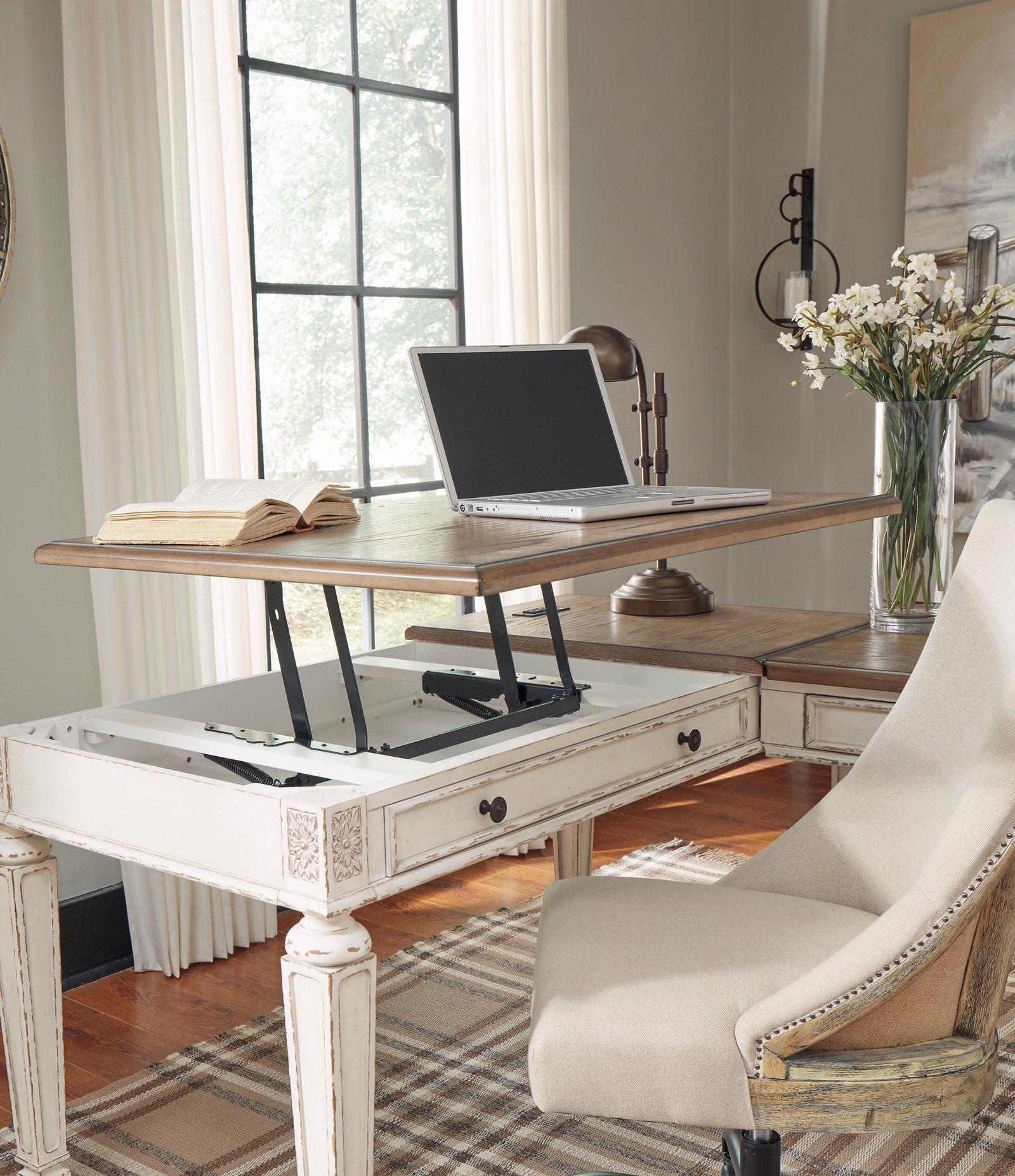 Realyn Home Office Lift Top Desk (H743-SI) - Image 8