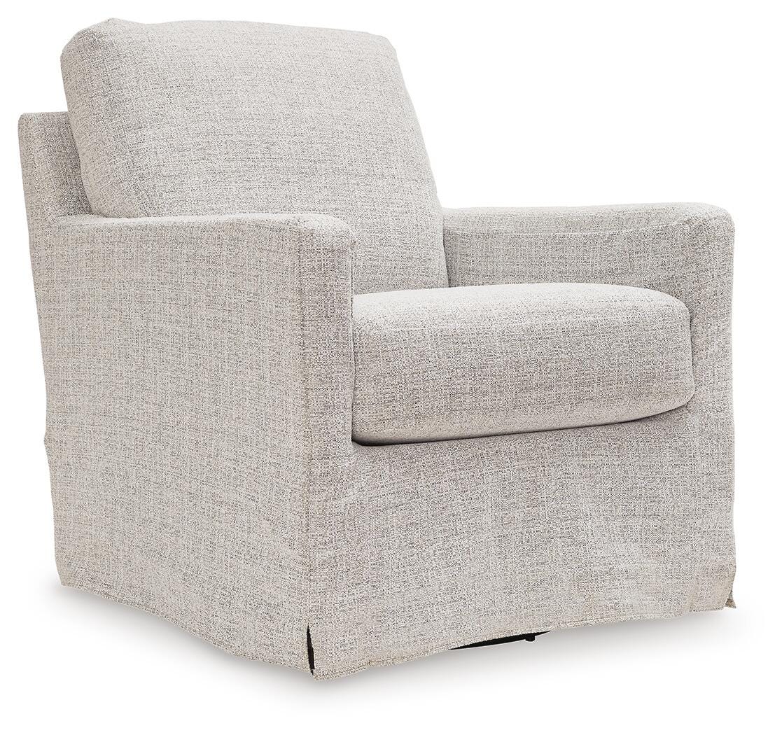 Nenana Next-Gen Nuvella Swivel Glider Accent Chair (A3000644-SI)