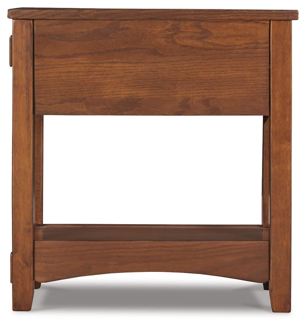 Breegin Chairside End Table - Brown (T007-SI) - Image 5