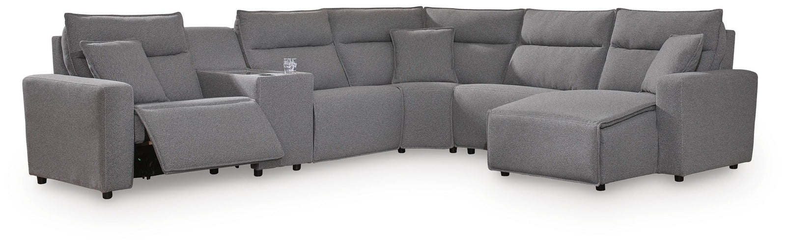 Modmax II 6-Piece Power Reclining Sectional with Chaise and Console (65906-SI)