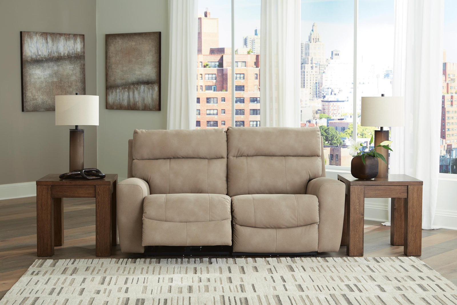 Next-Gen Durapella 2-Piece Power Reclining Sectional Loveseat (61004-SI) - Image 3