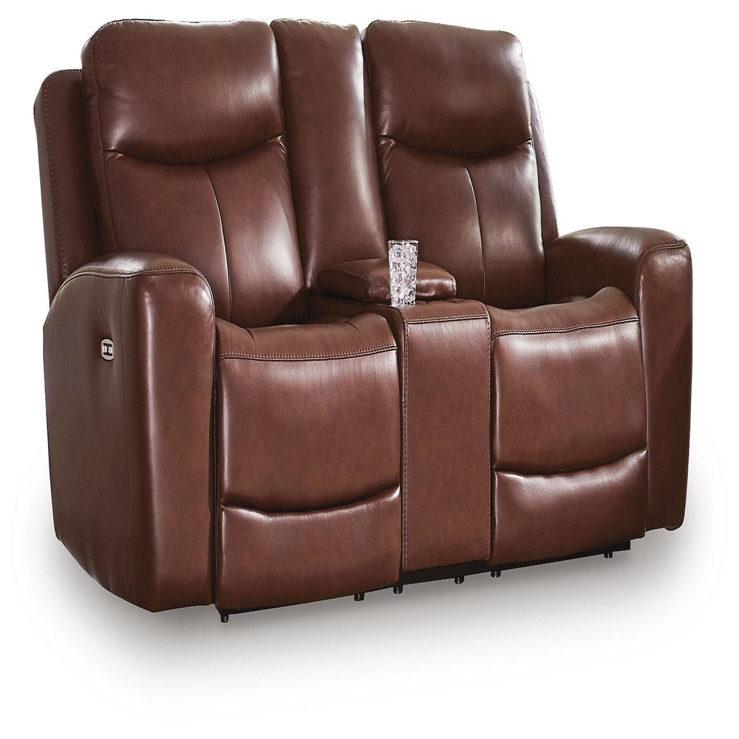Bexhurst Power Reclining Loveseat with Console (PCU12102-SI) - Image 3