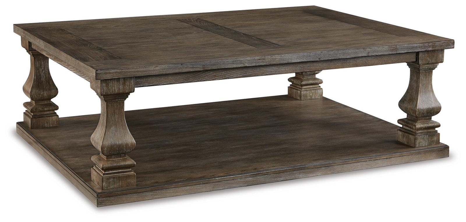 Johnelle Coffee Table - Gray (T776-SI)