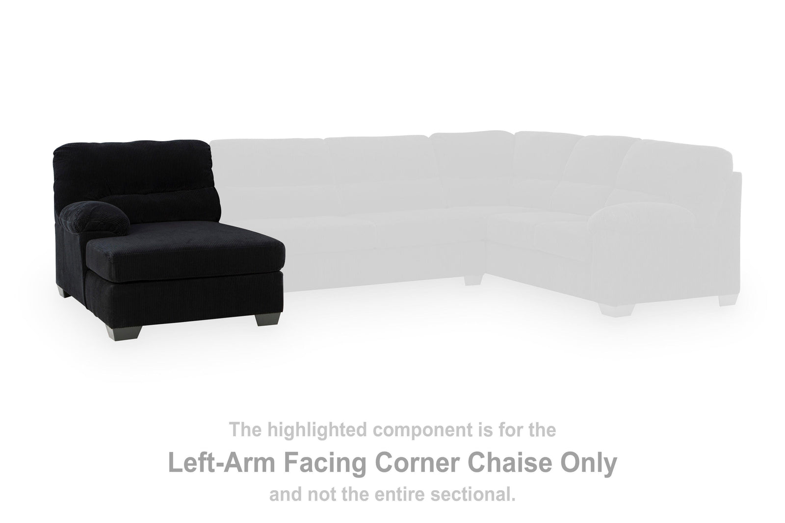 SimpleJoy Left-Arm Facing Sofa with Corner Wedge (24204-SI) - Image 36