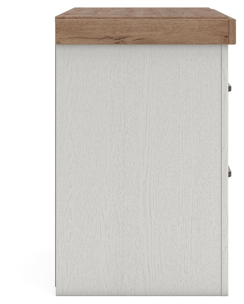 Savonport Nightstand - White/Brown (B4615-SI) - Image 4