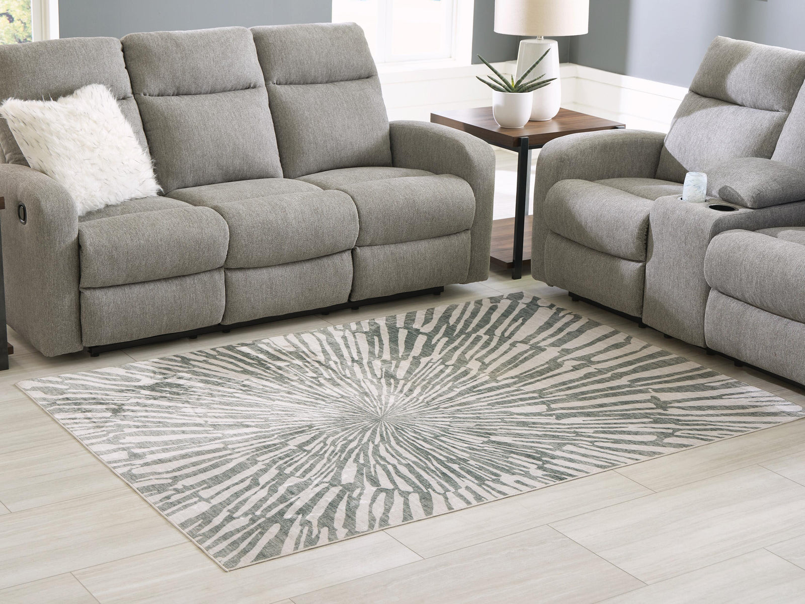 Verland Washable 5 x 7 Area Rug (R40743-SI) - Image 2