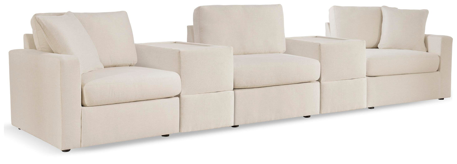 Modmax 5-Piece Sectional and 3 Ottomans (92103-SI) - Image 3