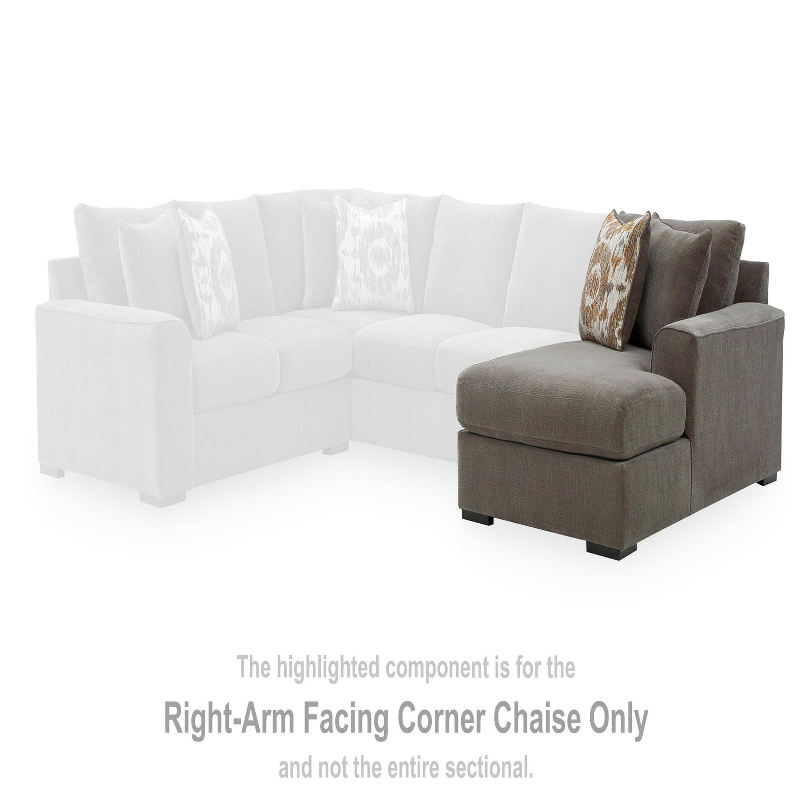 Larson Levee Left-Arm Facing Armless Loveseat with Wedge (PC86205-SI) - Image 16