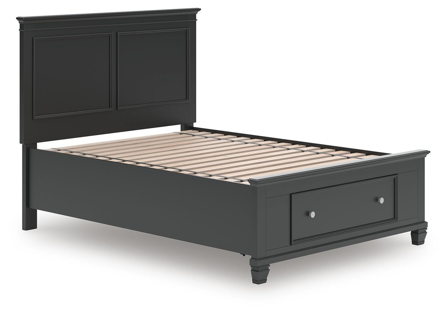 Lanolee Panel Storage Bed (Youth) - Black (B687-SI) - Image 3