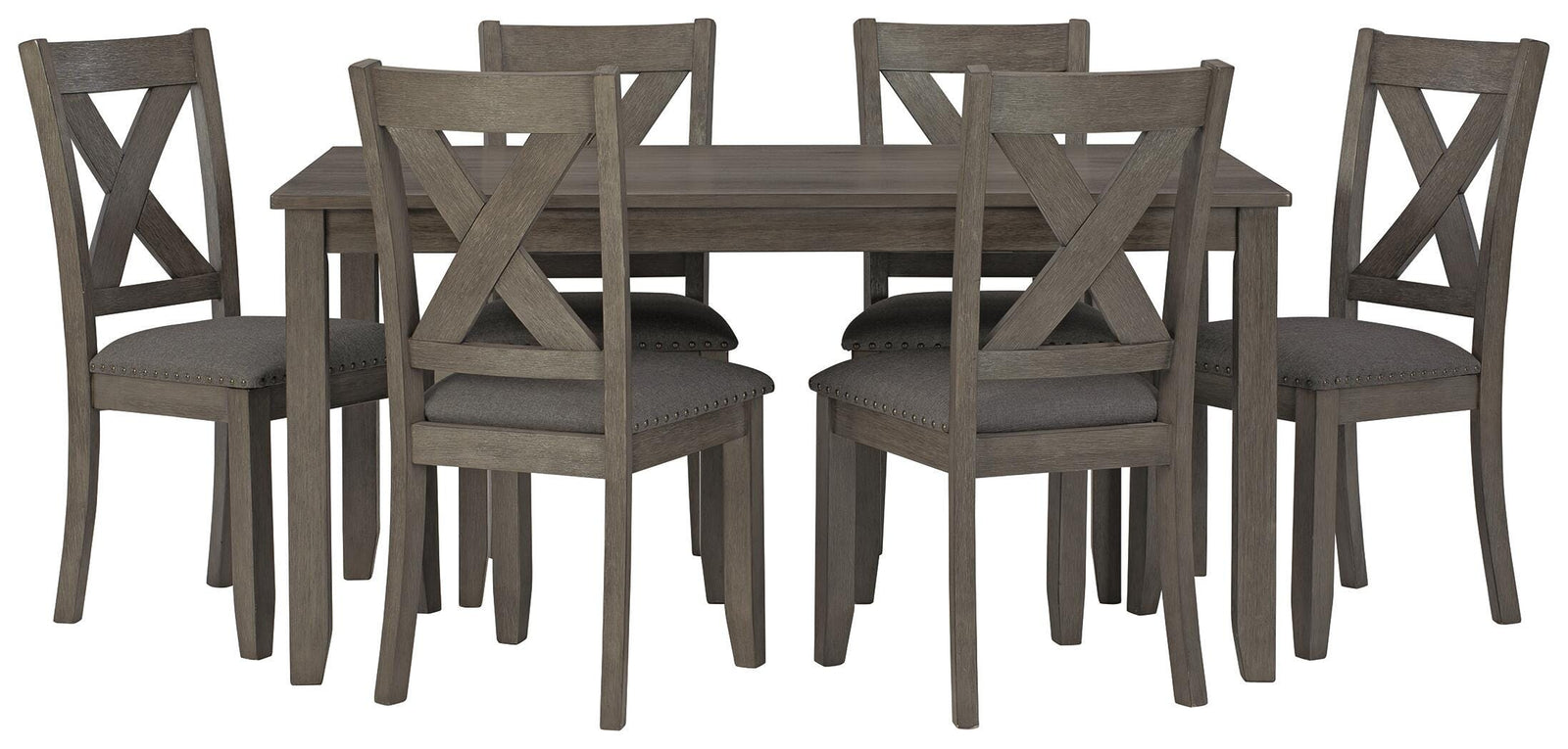 Caitbrook Dining Table and Chairs (Set of 7) (D388-SI) - Image 3