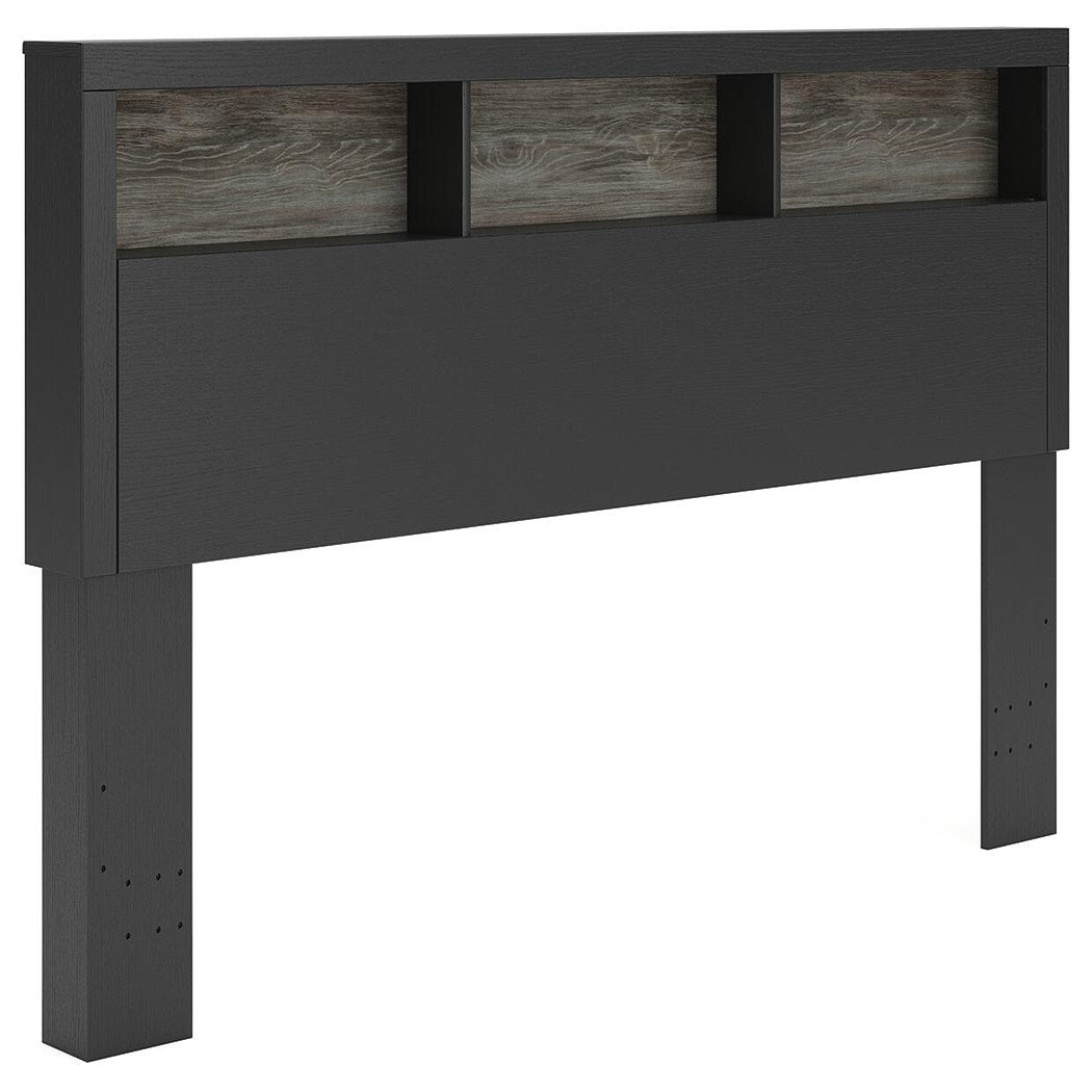 Broachmyn Lighted King Bookcase Headboard (PCB1118-SI)