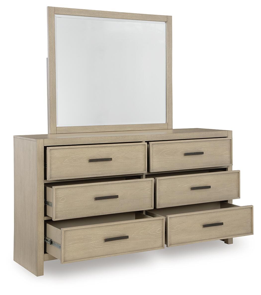 Calmoro Bookcase Bed, Dresser and Mirror (B602-SI) - Image 4