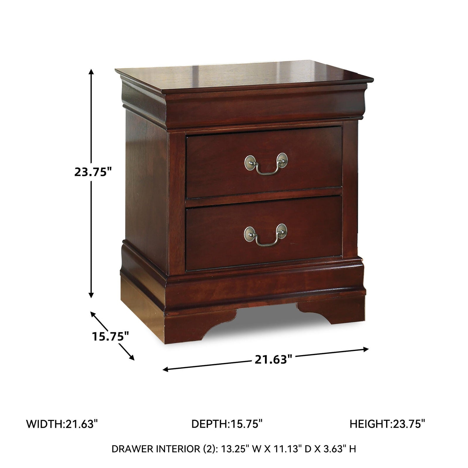 Alisdair Sleigh Bed, Chest and Nightstand (B376-SI) - Image 8