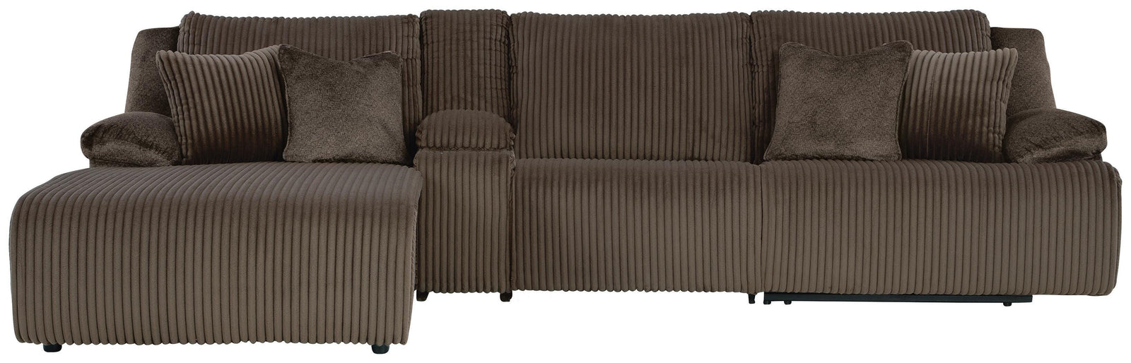Top Tier 4-Piece Reclining Sectional with Chaise (92705-SI)