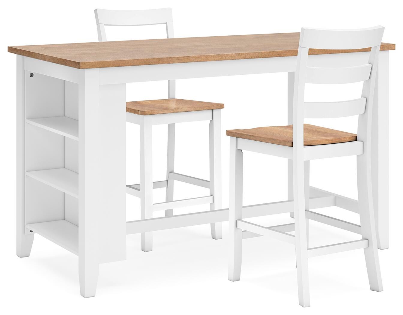 Gesthaven Counter Height Dining Table and 2 Barstools (D398-SI) - Image 2