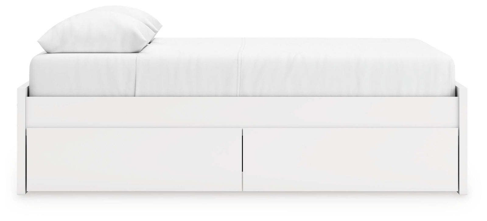 Onita Platform Bed with 1 Side Storage - White (EB9630-SI) - Image 6