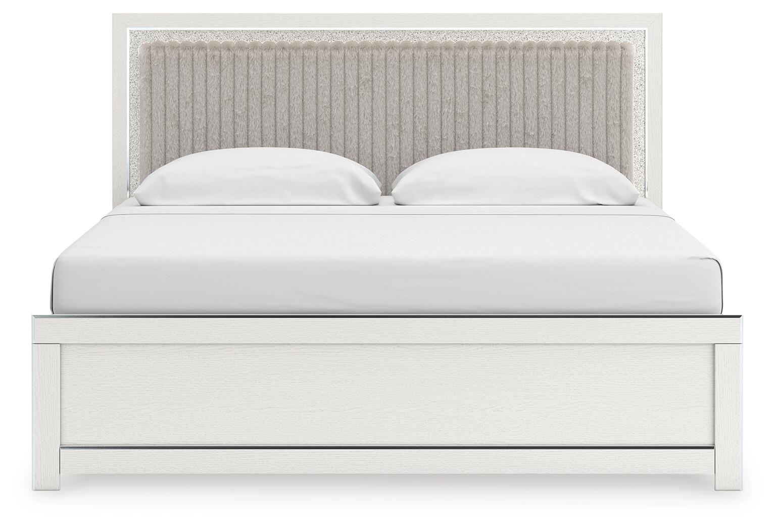 Zuraleus King Upholstered Panel Bed (PCB3381-SI) - Image 4