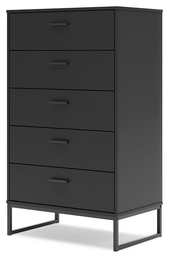 Socalle Chest of Drawers - Black (EB1865-SI) - Image 3