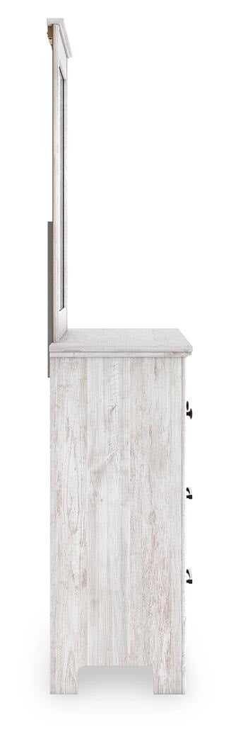 Makidern Queen Panel Bed, Dresser, Mirror and Nightstand (PCB1171-SI) - Image 5