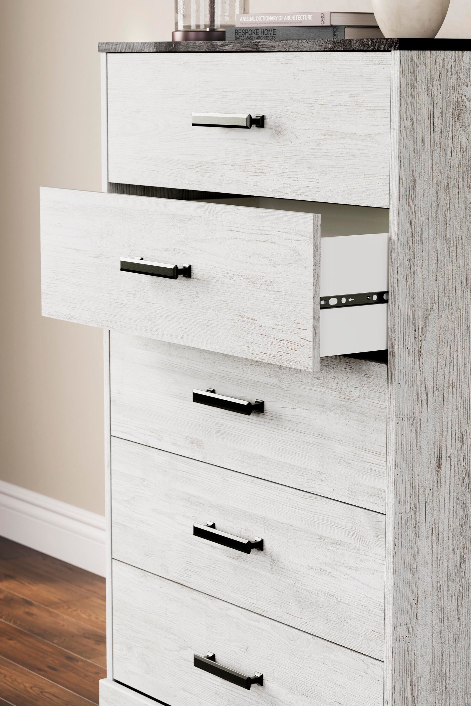Shawburn Panel Bed with Chest - White/Brown (EB4121-SI) - Image 15