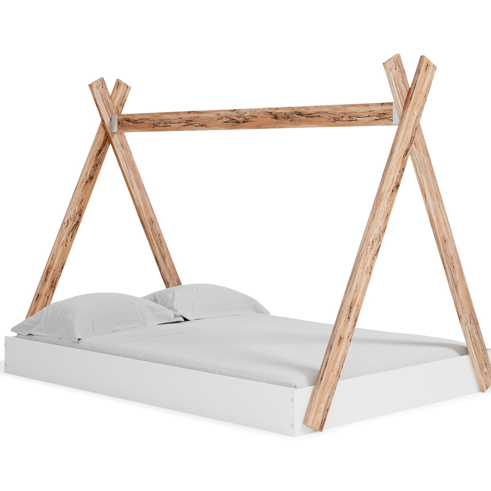 Piperton Tent Complete Bed in Box (Youth) - Two-tone Brown/White (EB1221-SI)
