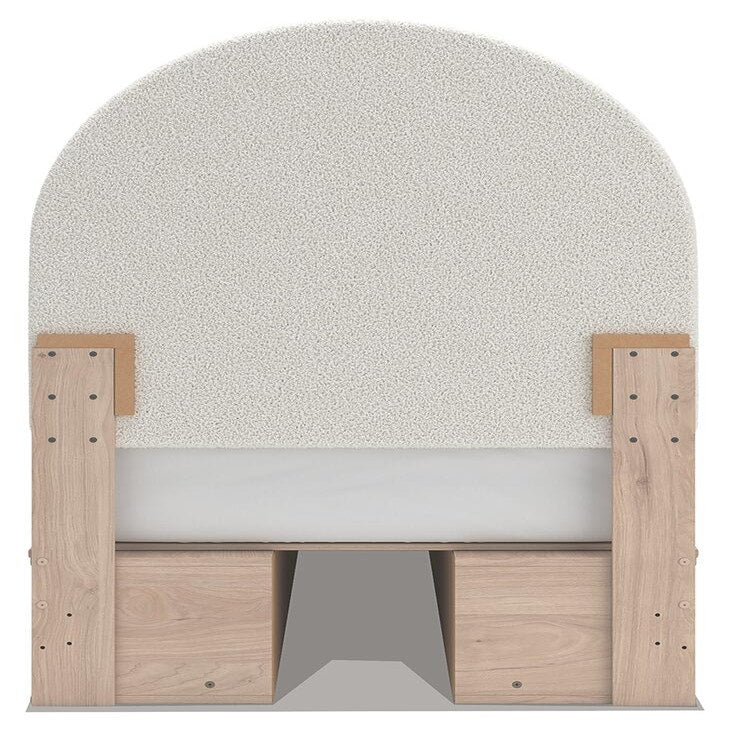 Arloster Twin Upholstered Panel Bed with Storage (PCB1566-SI) - Image 6