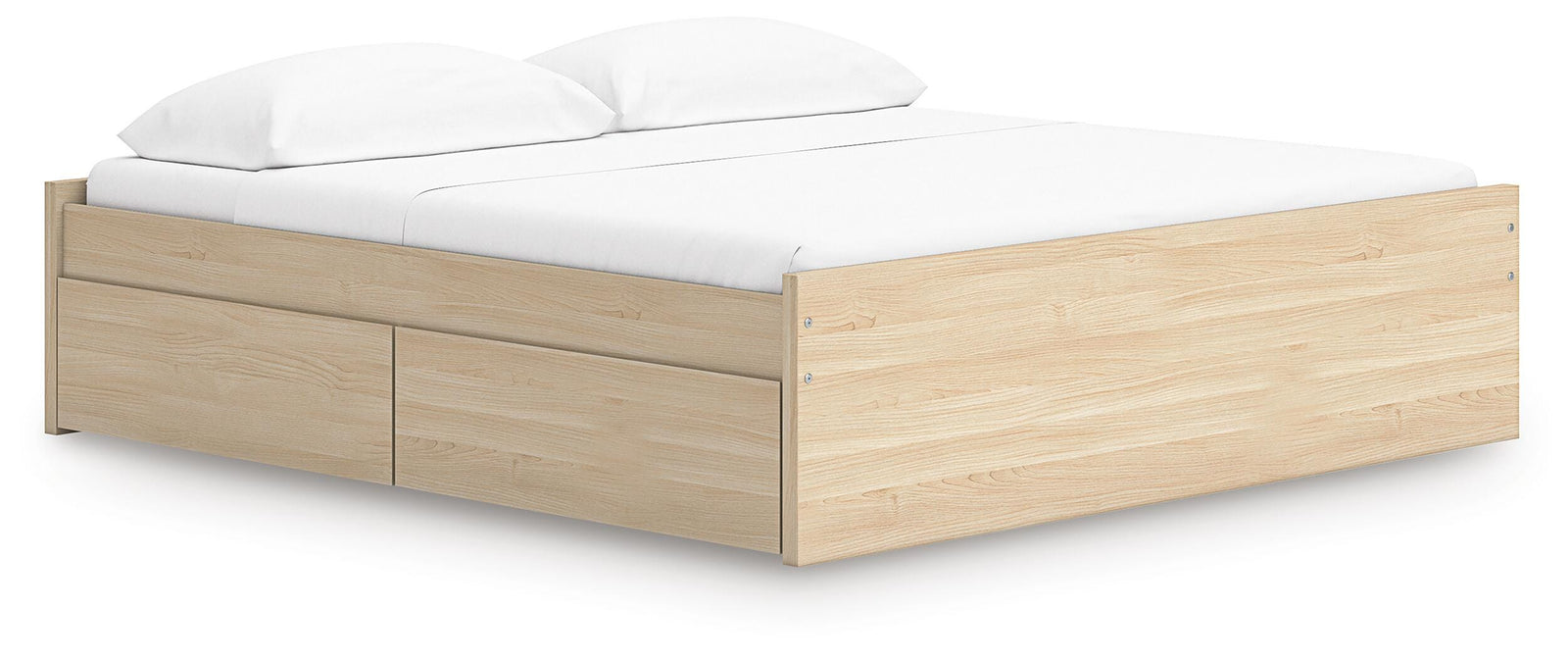 Onita Platform Bed with 2 Side Storage - Natural (EB9632-SI)