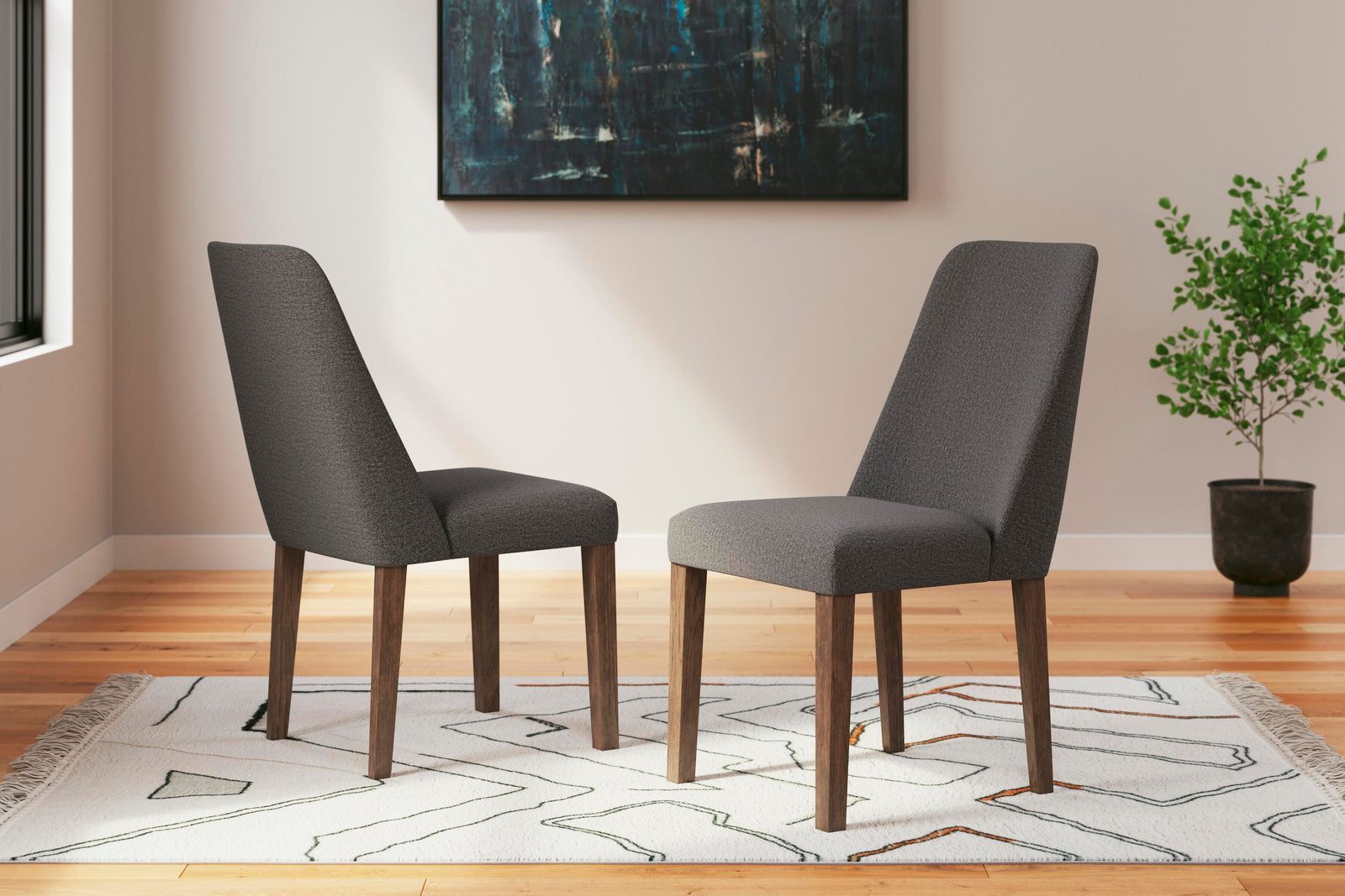 Lyncott Extension Dining Table and 6 Chairs (D615-SI) - Image 17
