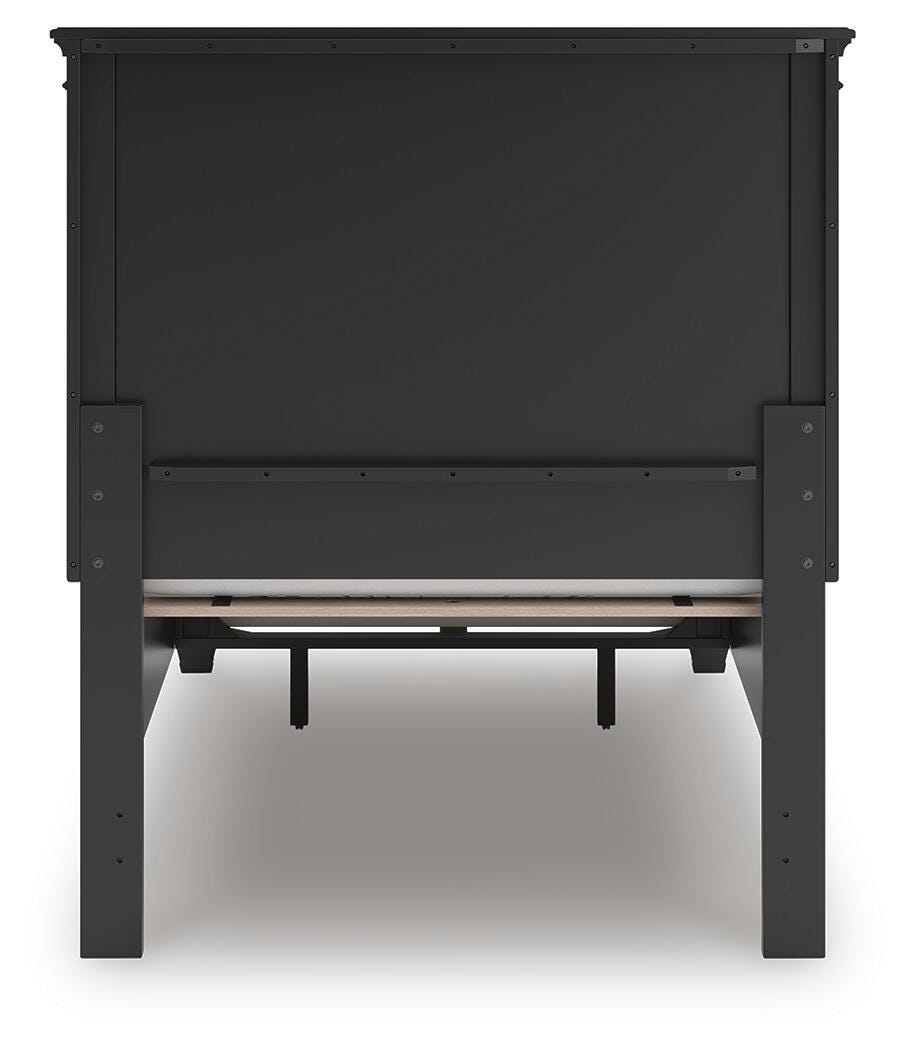 Lanolee Panel Storage Bed (Youth) - Black (B687-SI) - Image 7