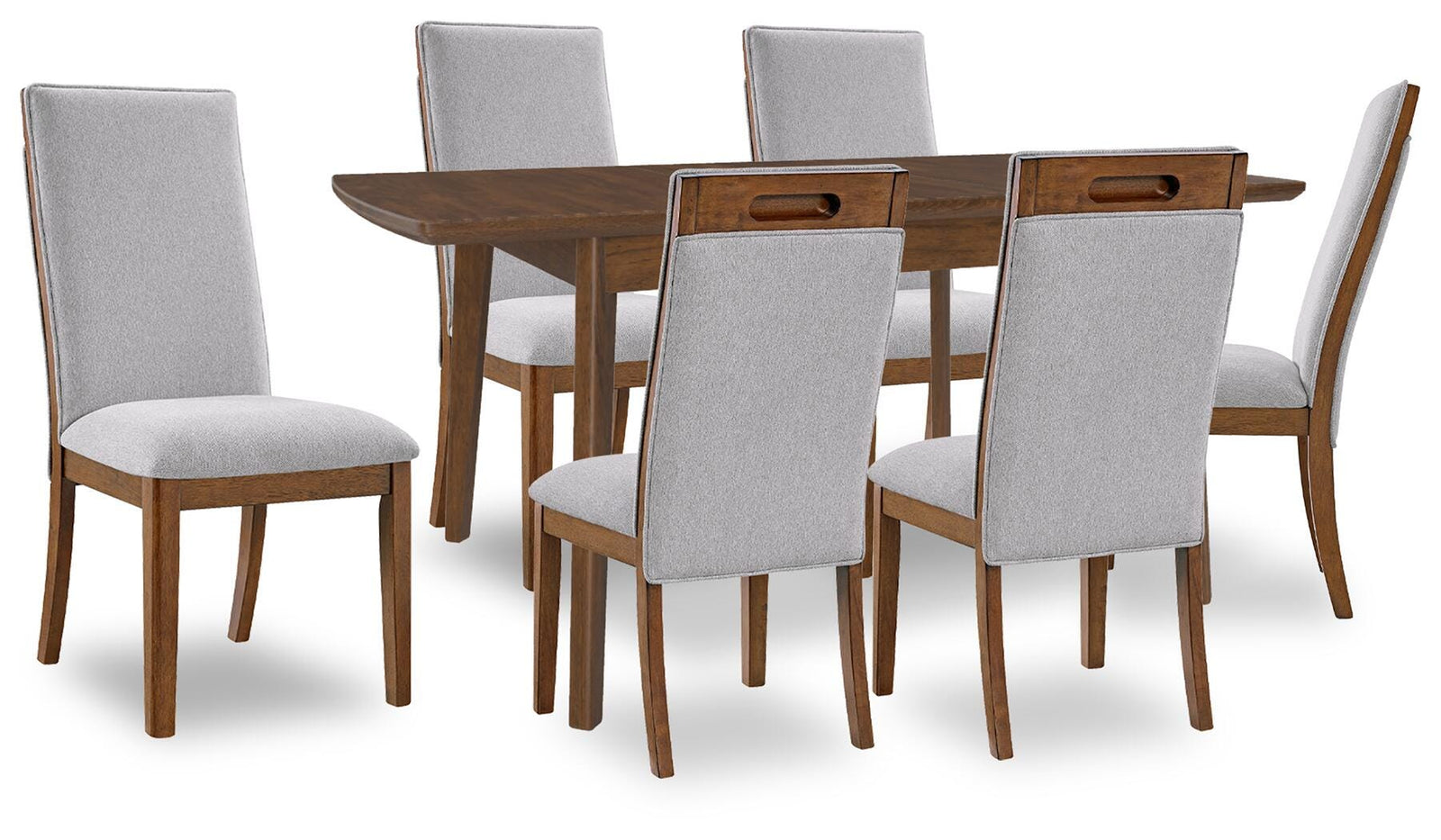 Lyncott Extension Dining Table and 6 Chairs (D615-SI)