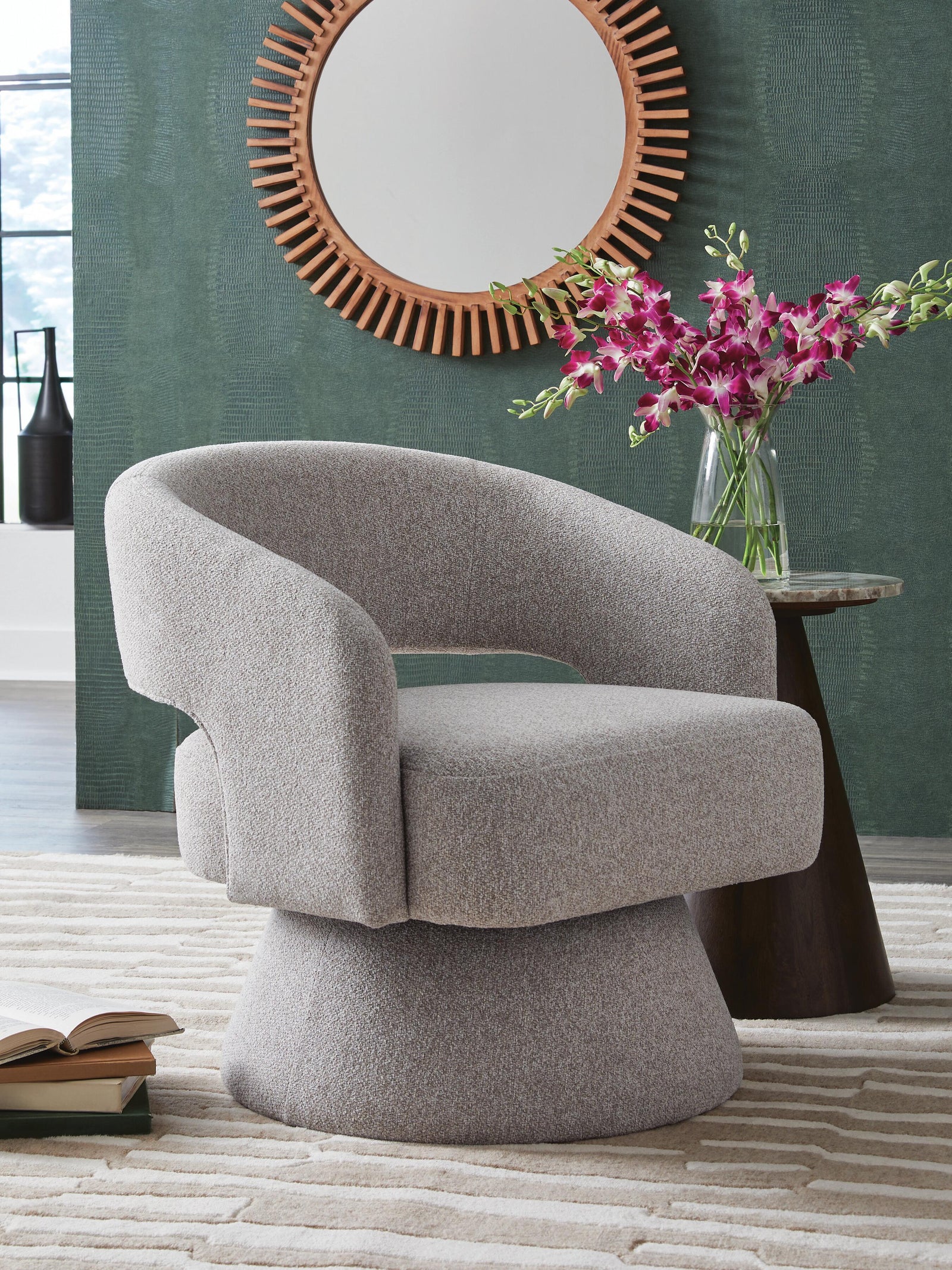 Nashkins Swivel Accent Chair (A3000757-SI) - Image 2