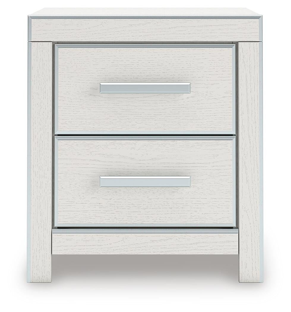 Zuraleus Queen Upholstered Platform Bed, Dresser, Mirror and Nightstand (PCB3381-SI) - Image 15