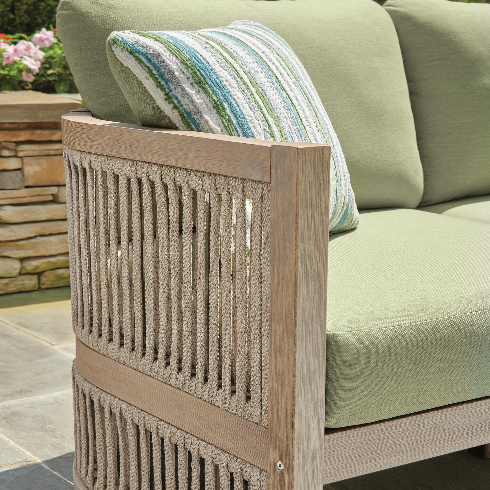 Serena Shores Outdoor Sofa with Cushion (PCP604-SI) - Image 17